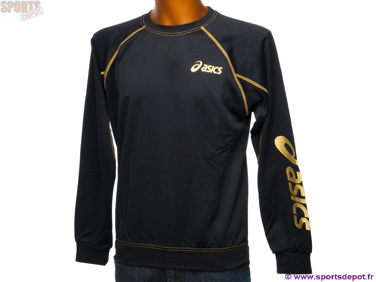 sweat asics homme or